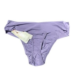 NEW Hanky Panky Womens Medium Purple Seamless Bikini Hipster Panty - EAH